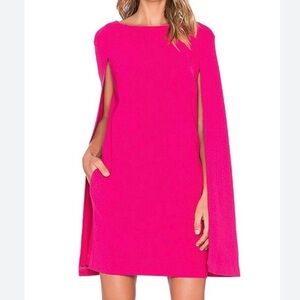 Trina Turk Pink Cape Dress